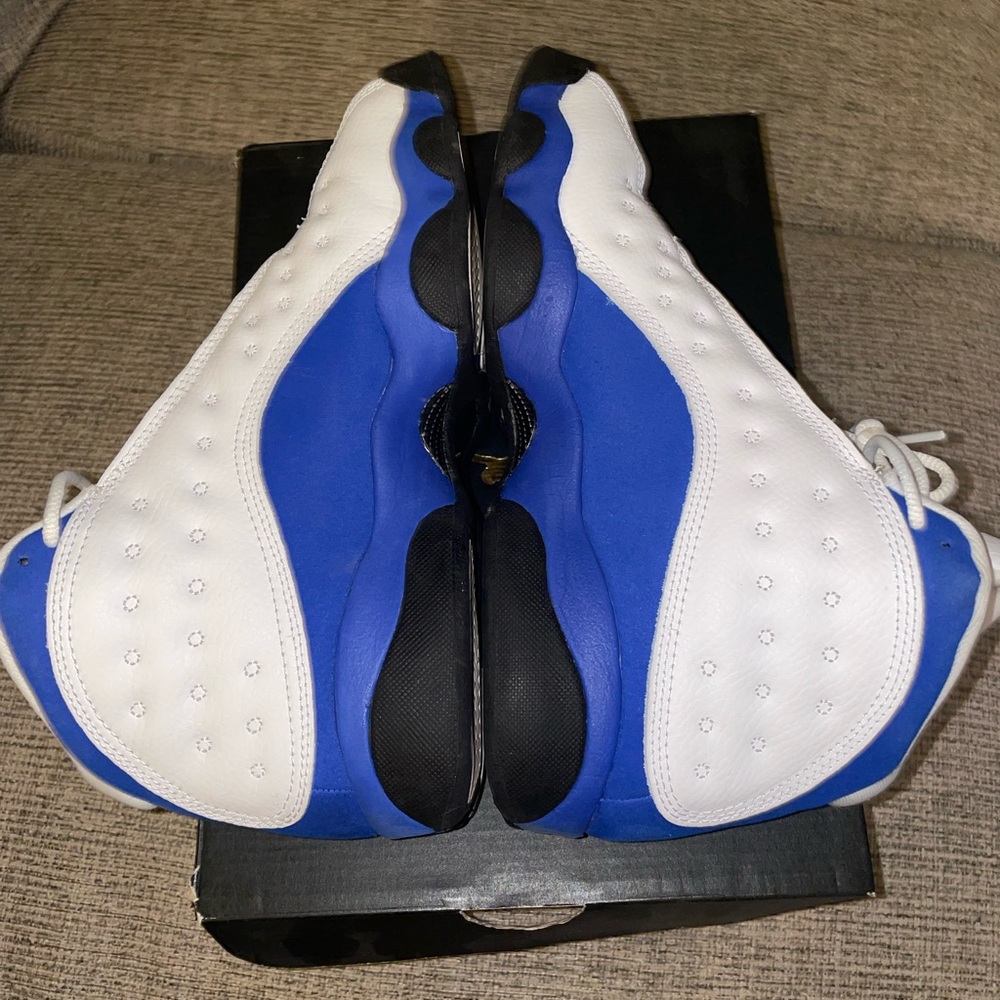 Air Jordan 13 retro white hyper royal black 7Y - Picture 6 of 7